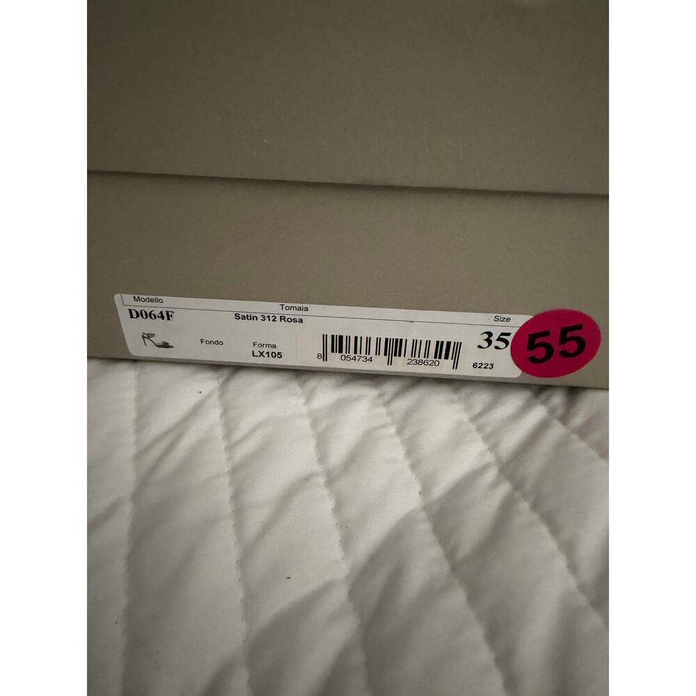 new Dee Ocleppo satin 312 Rosa bow pink heels sz 35 - Picture 6 of 10